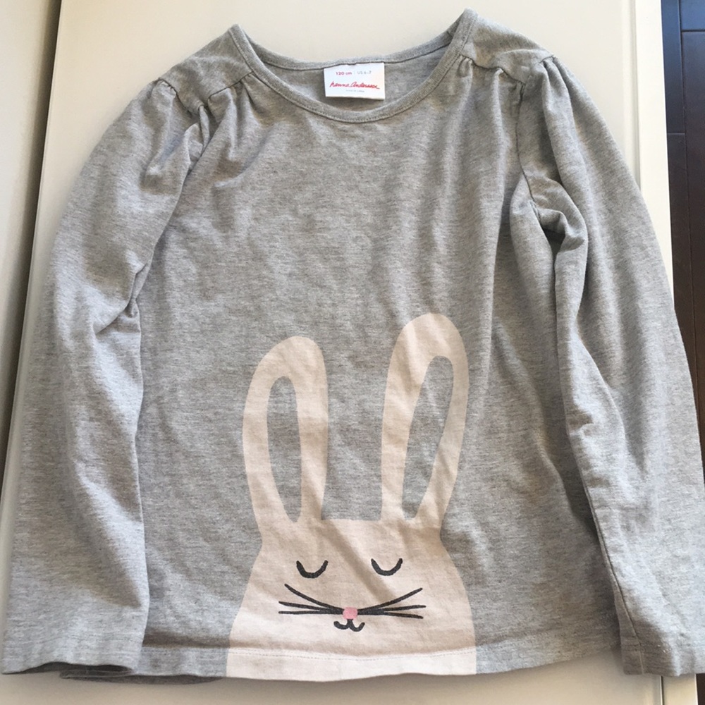 Hanna Andersson bunny shirt 120